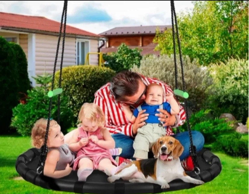 Round Trampoline Jumping Mat Style Swing - photo 3