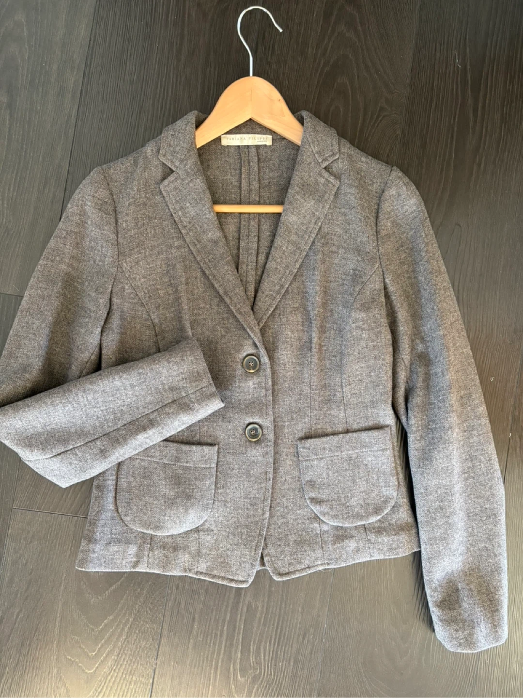 Fabiana Filippi Lambswool Taylored Blazer - Size S - photo 2