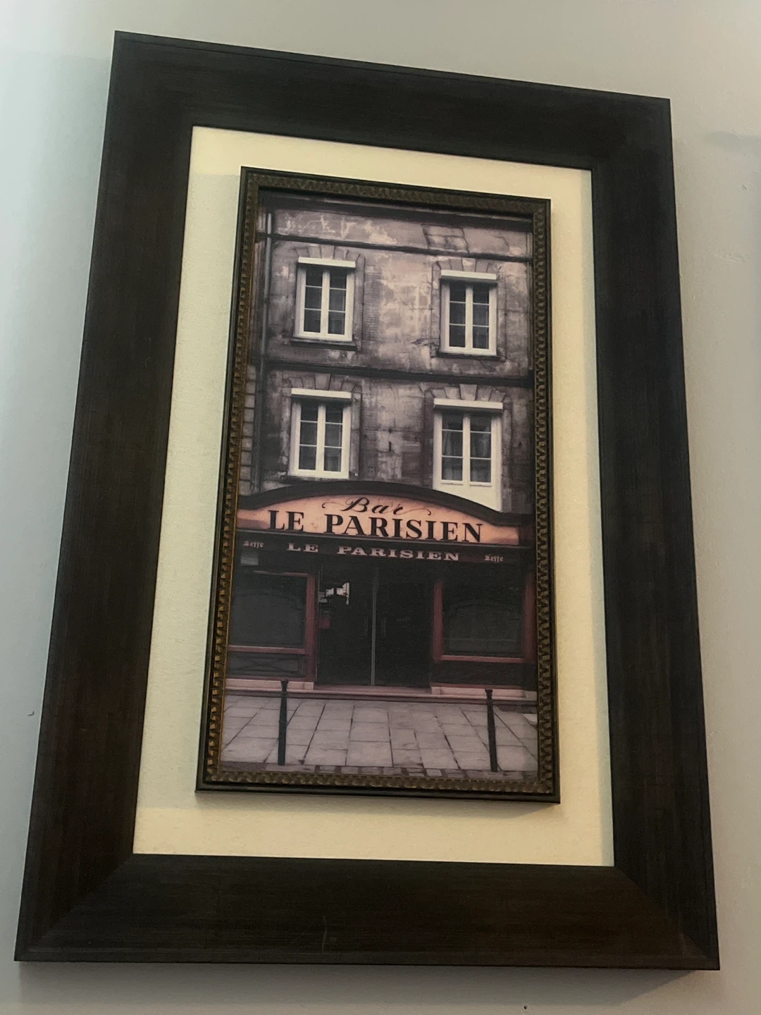 Framed "Le Parisien" Bar Print