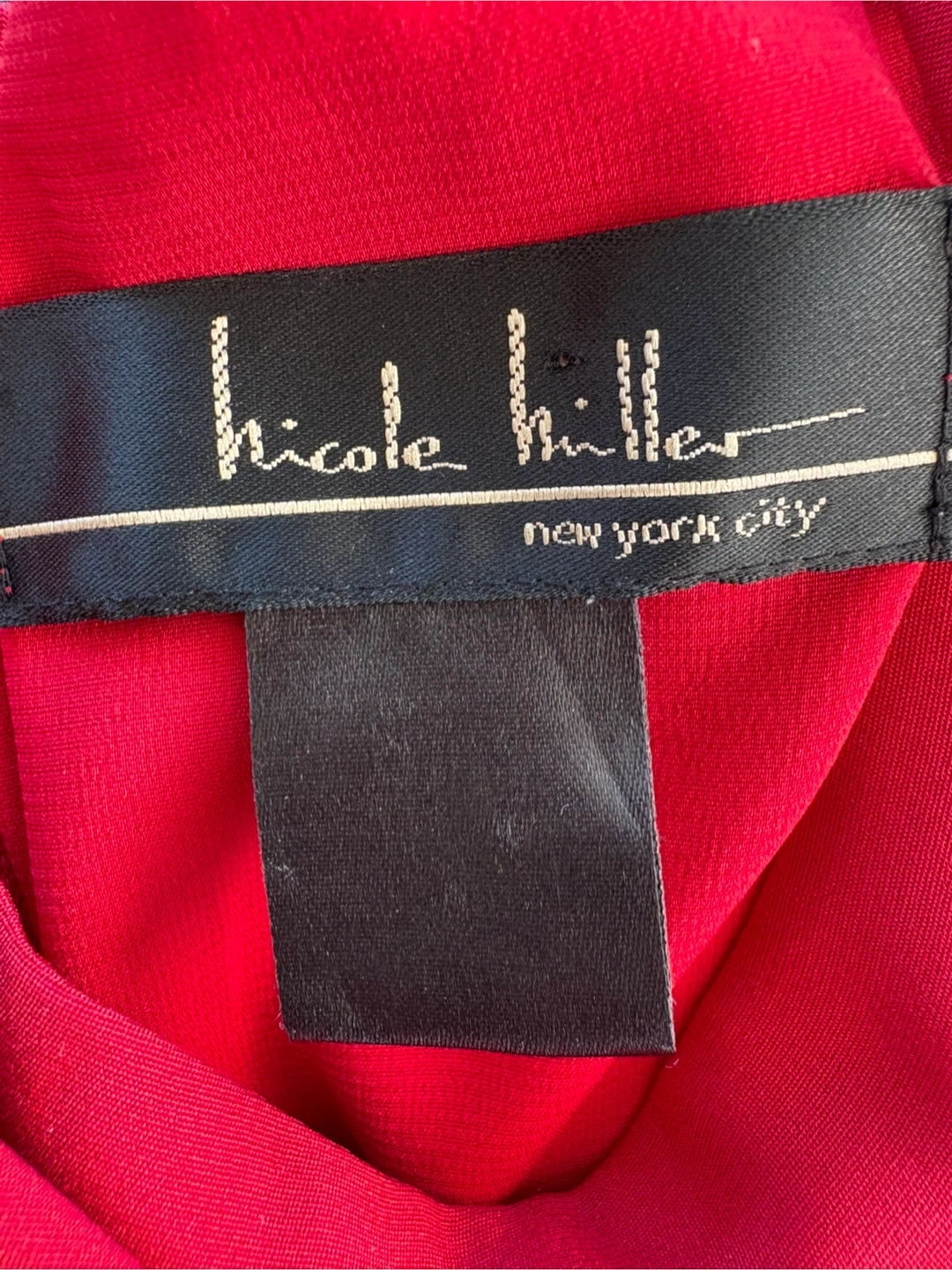 Nicole Miller Red Halter Neck Evening Gown - photo 3