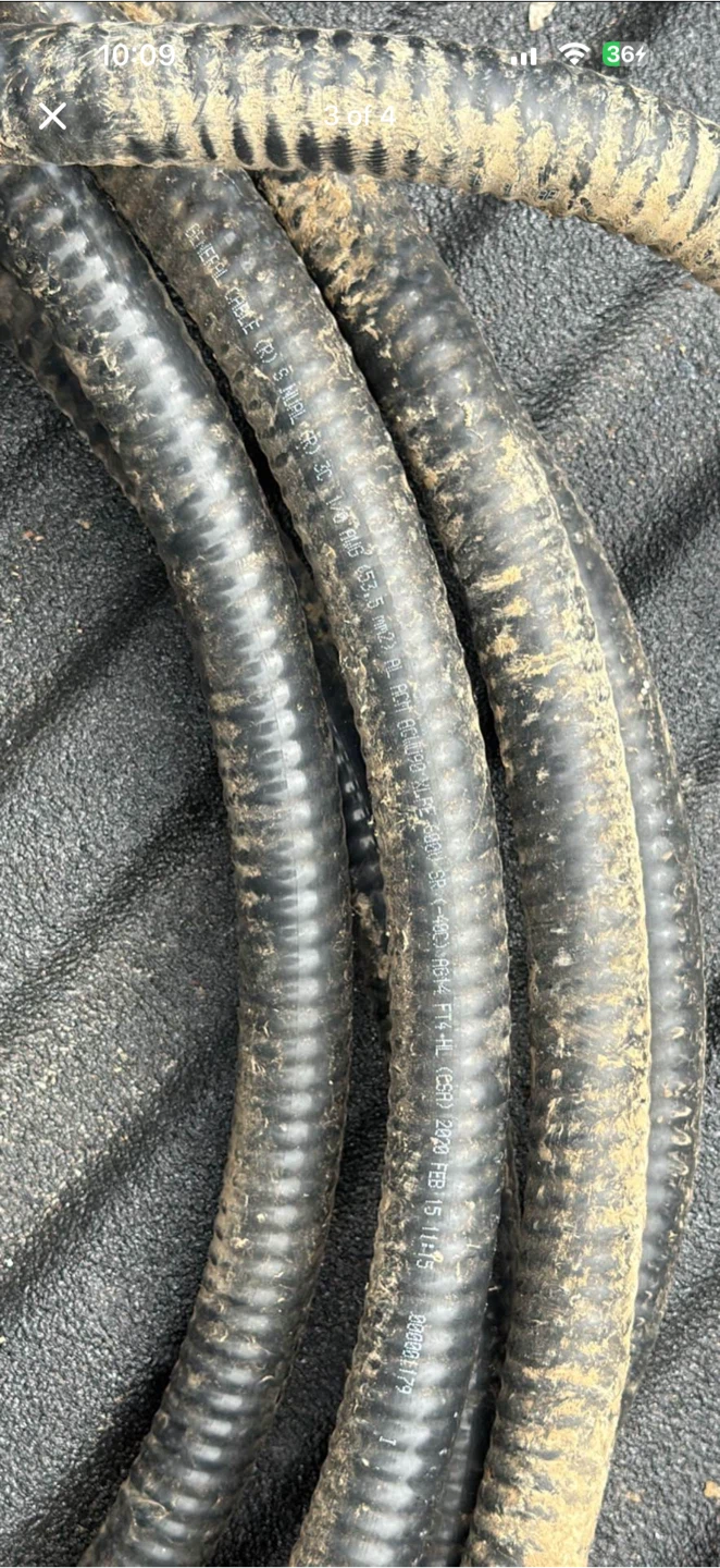 3 conductor one ground aluminum 1/0 teck cable - photo 3