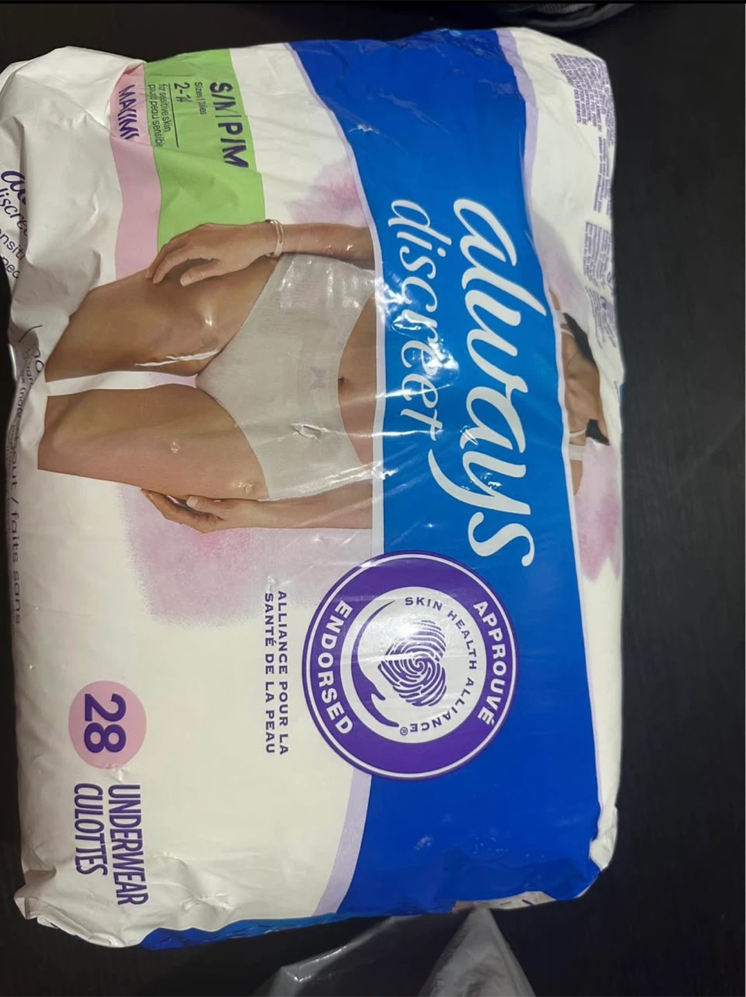 Always Discreet Underwear 17 Count Size S/M