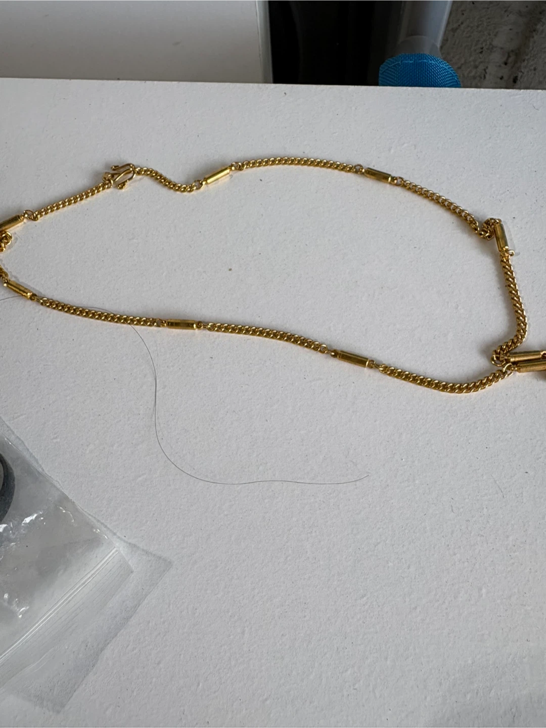 Gold-tone chain necklace