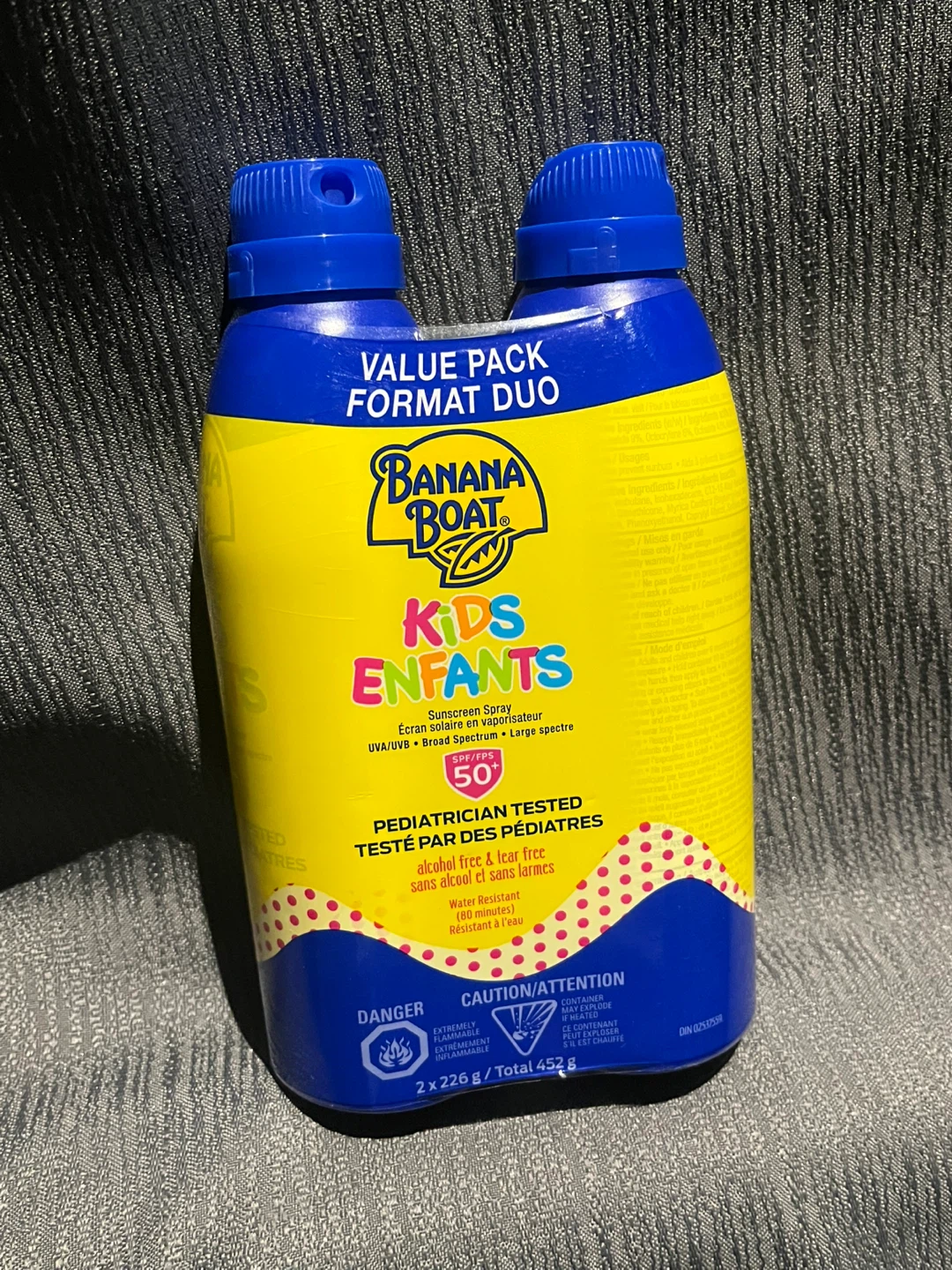 Banana Boat Kids SPF 50 Sunscreen Spray Value Pack Duo
