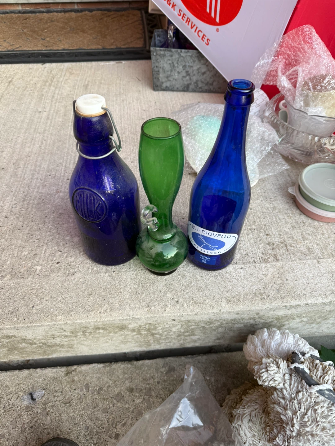 Assorted Glass Bottles