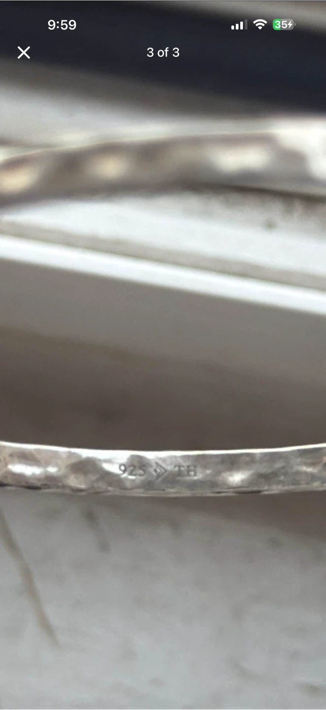925 silver bangle / bracelet - photo 3