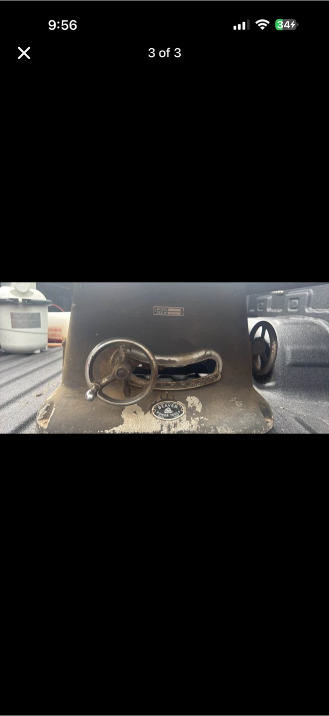 Old table saw beaver power tools - photo 3