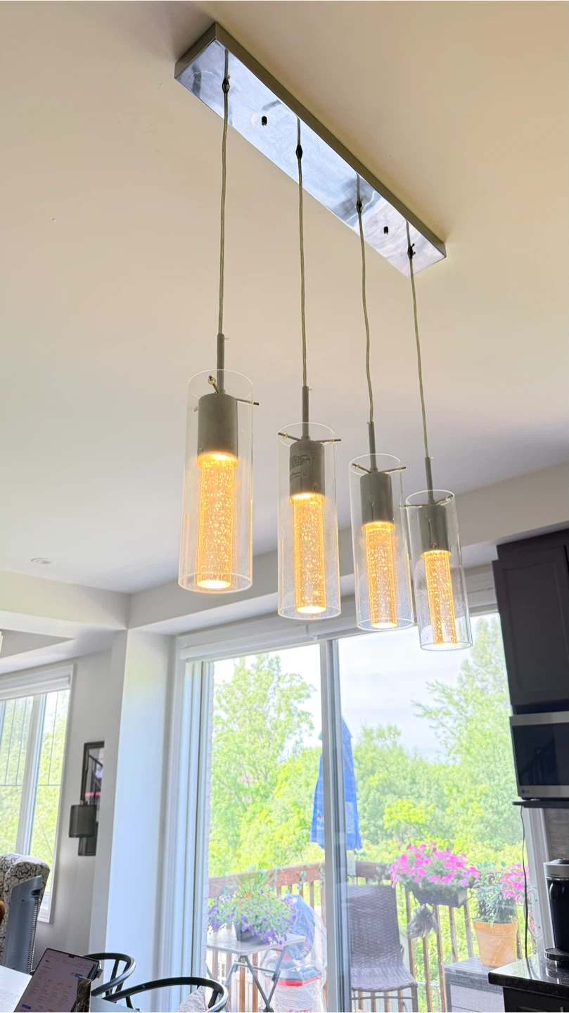 Modern 4-Light Pendant Chandelier