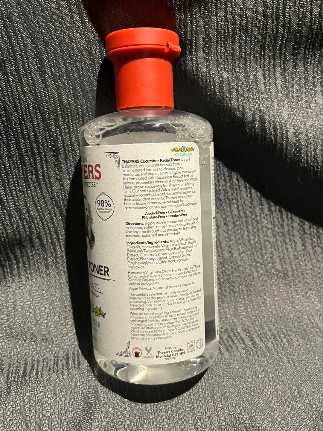 Thayers Witch Hazel Facial Toner - Cucumber Aloe Vera Formula - photo 3
