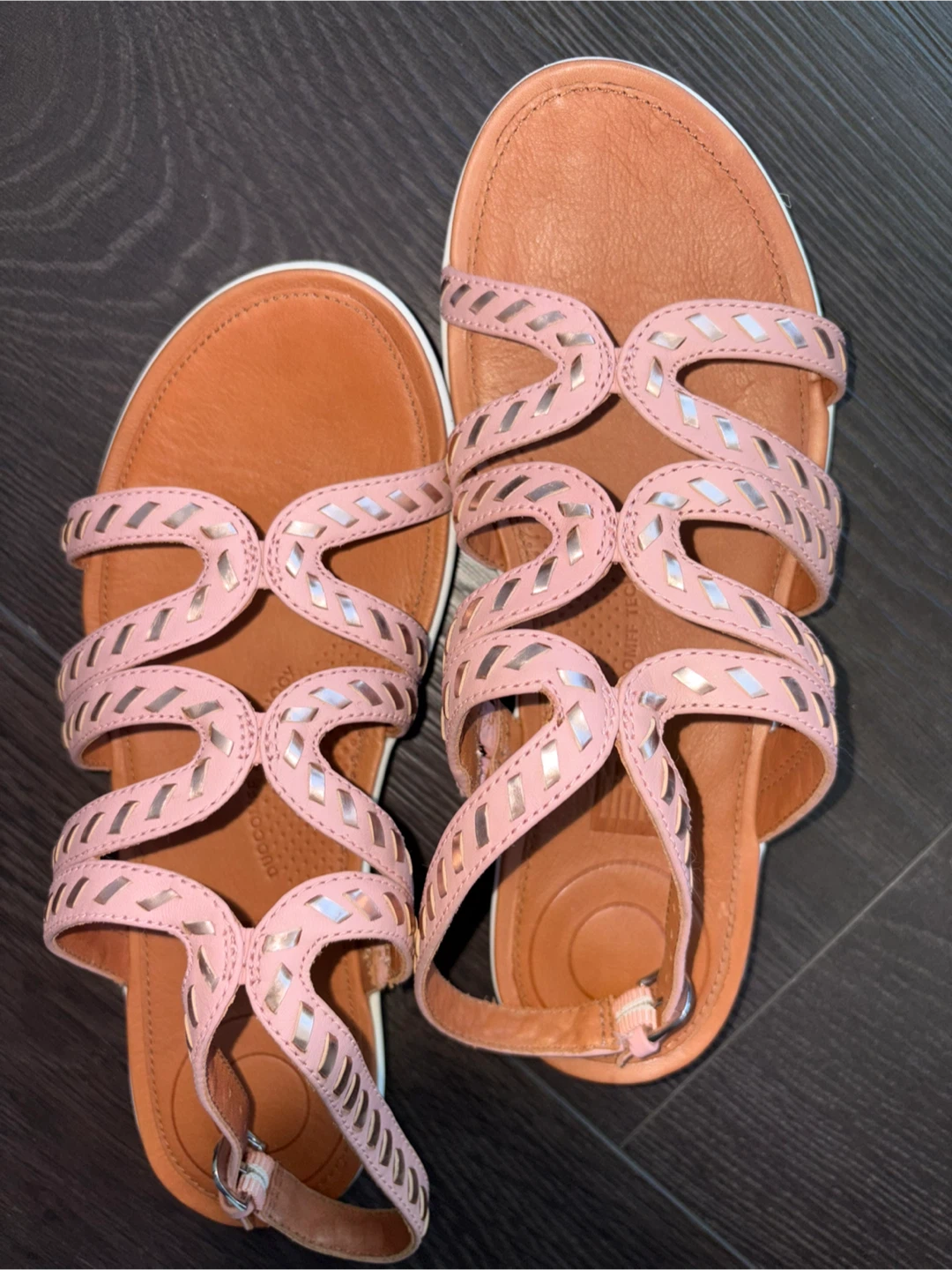 FitFlop Strata Gladiator Sandals Size US 6 Dusky Pink - photo 4