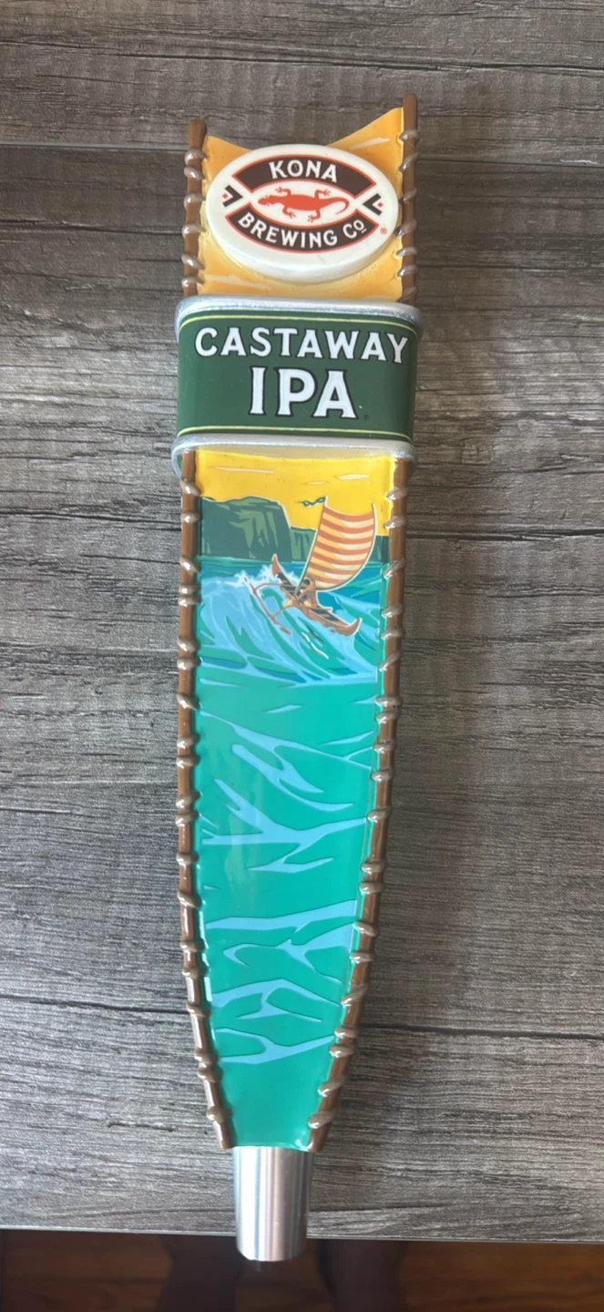 Kona Brewing Co. Castaway IPA Beer Tap Handle