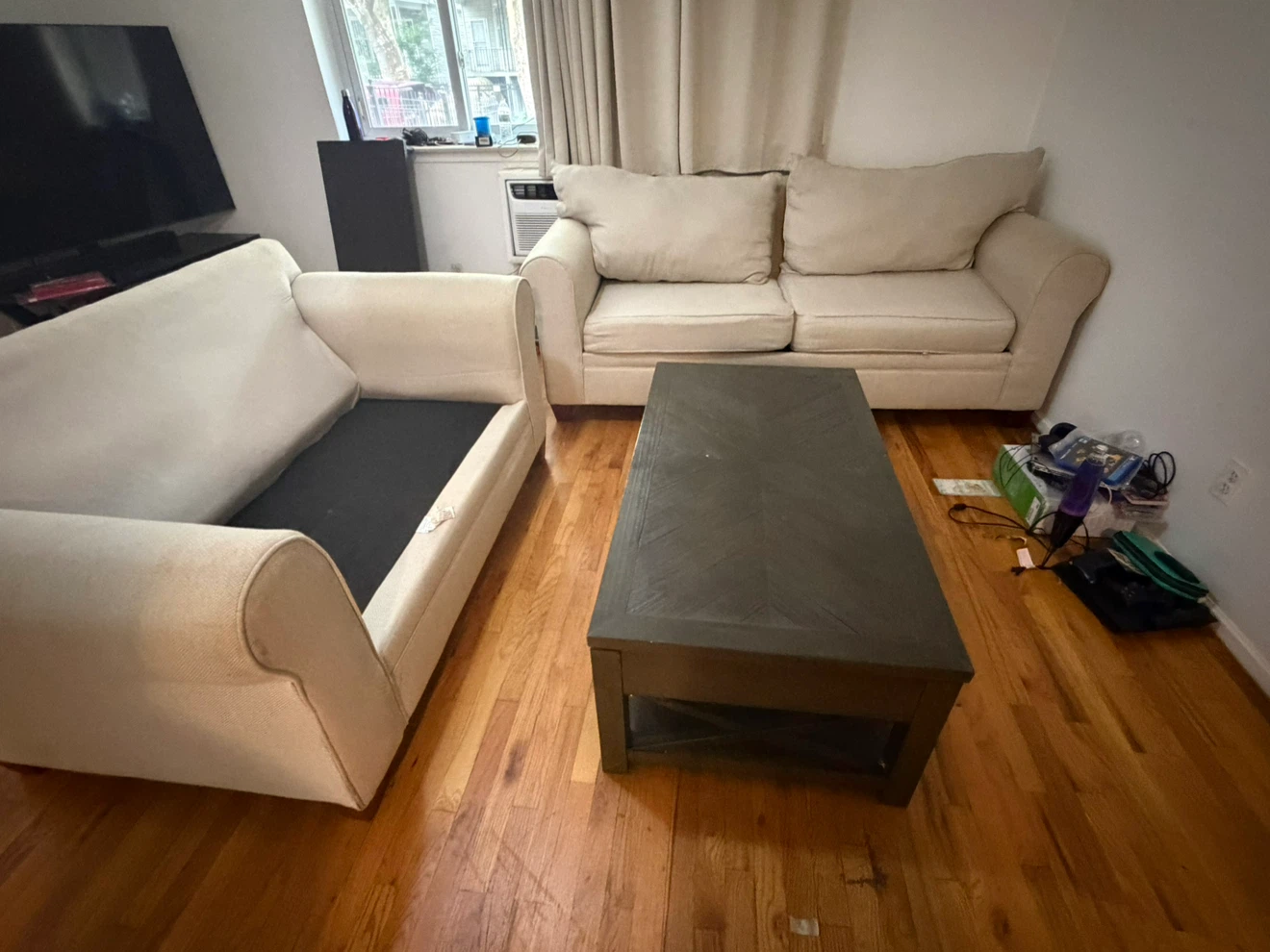 Living Room Set + Coffee Table – Great Condition