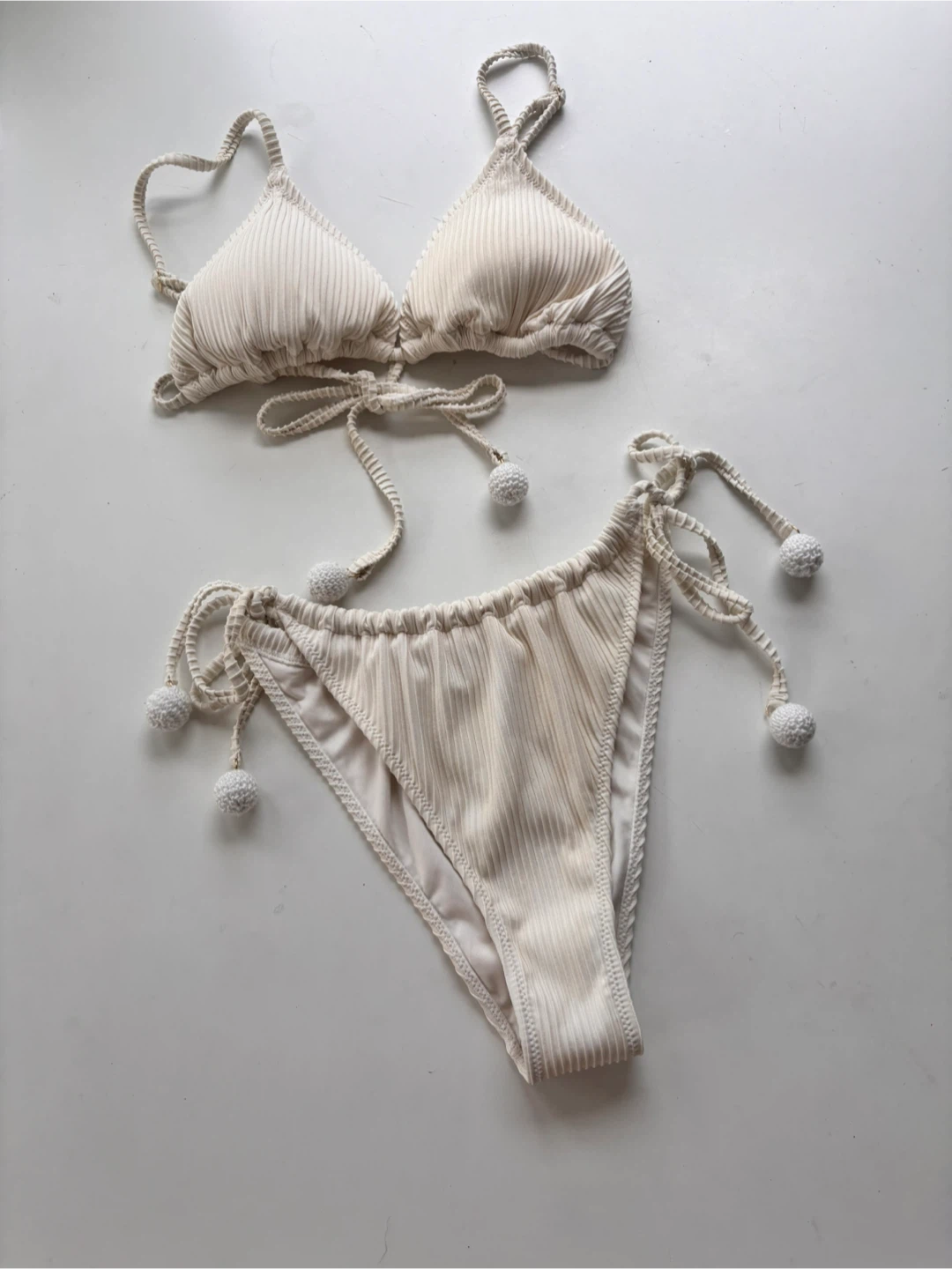 H&M Ribbed Bikini Set - XS/M