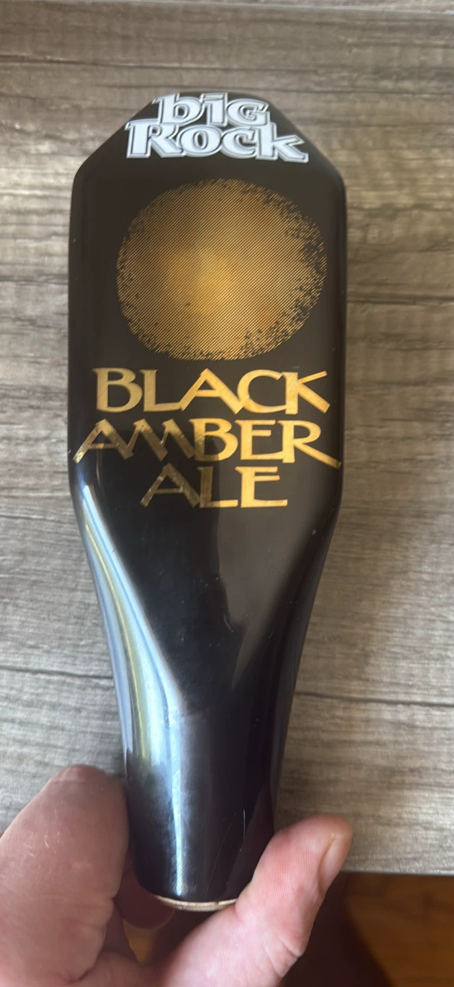Black amber ale by big rock beer tap keg tap