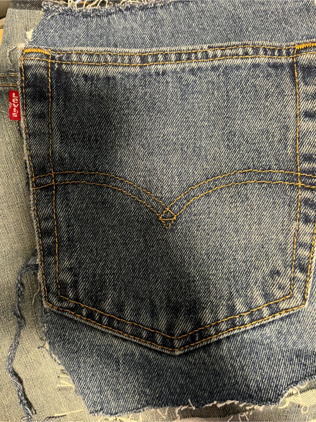 Levi’s and other Jean pockets and scrap denim