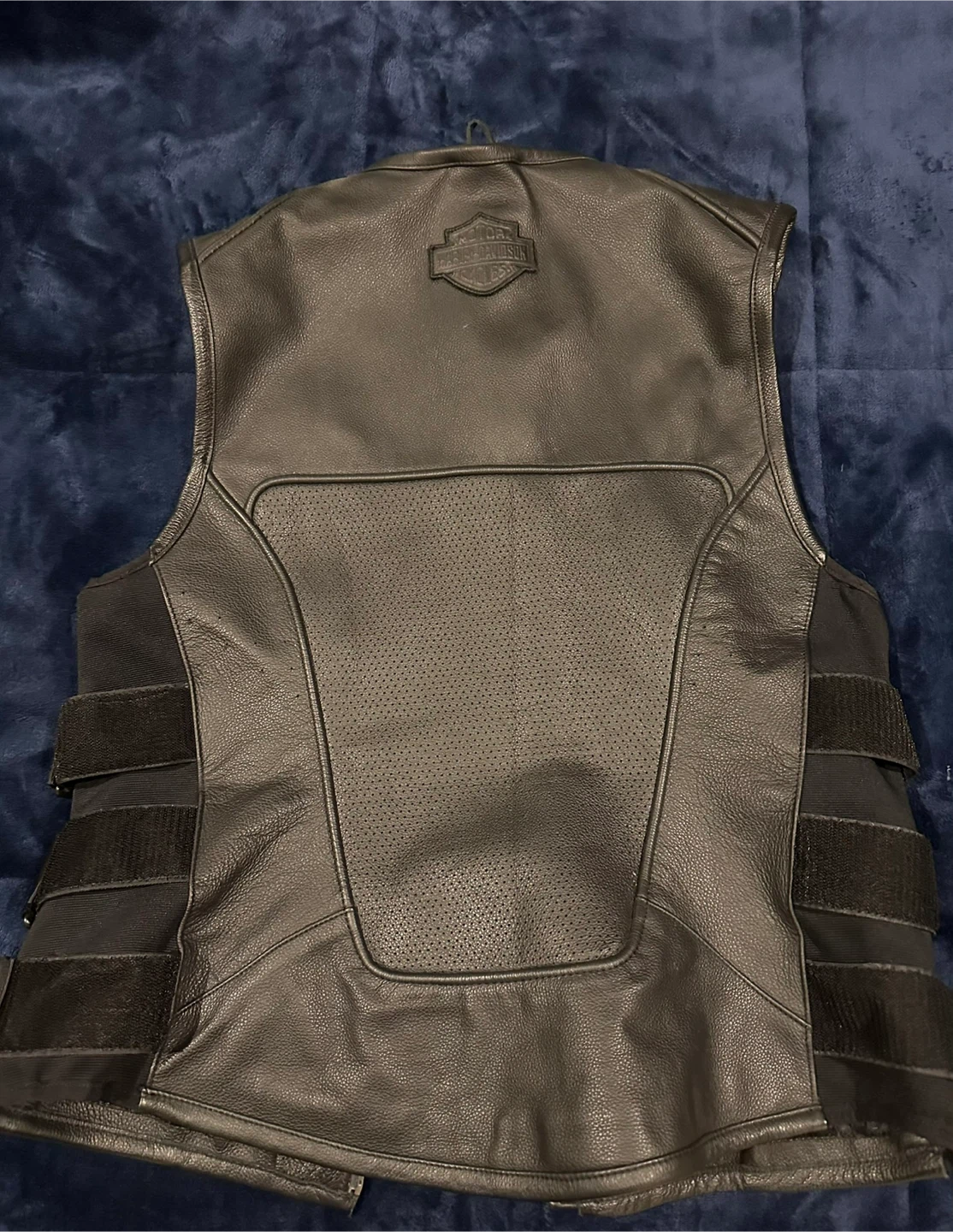 Harley-Davidson Black Leather Vest - Men's Medium - photo 2
