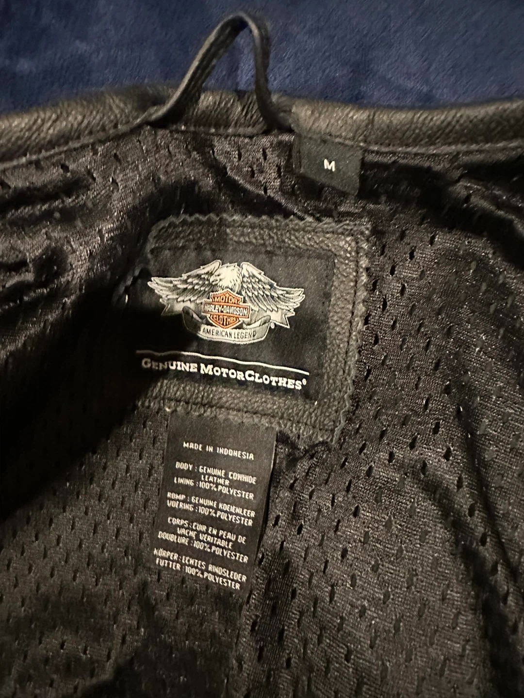 Harley-Davidson Black Leather Vest - Men's Medium - photo 3