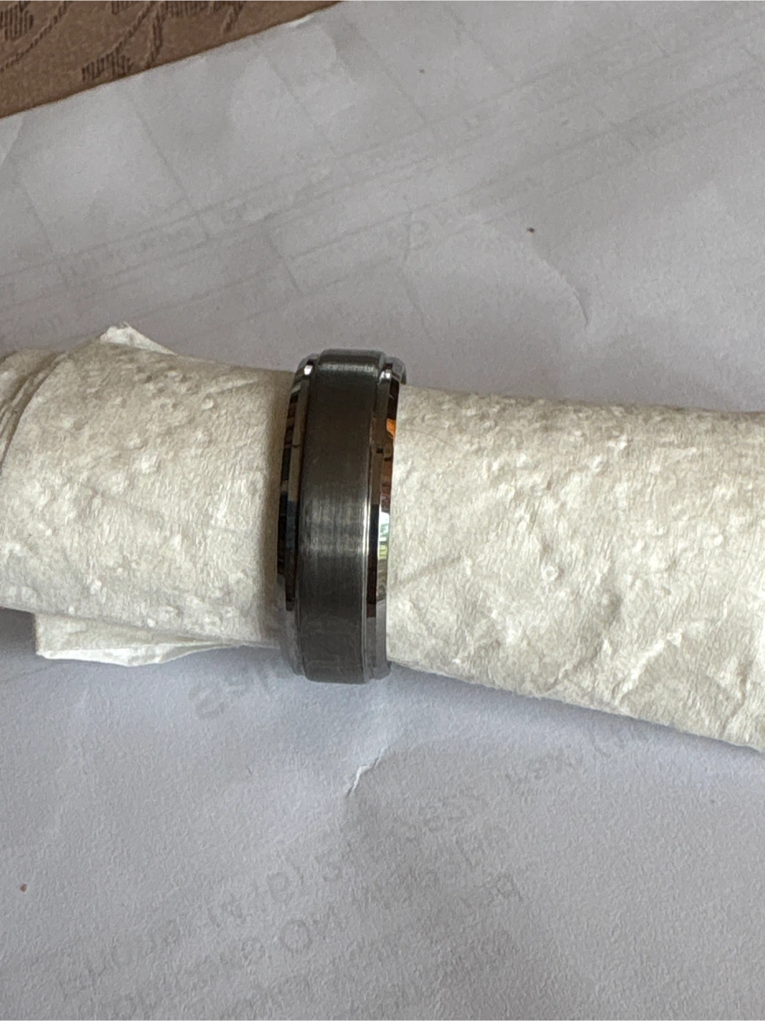 Men's Tungsten Carbide Wedding Band - photo 2