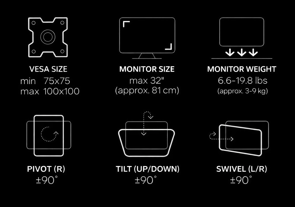 Korean Dual Monitor Arms – $50 for Both - photo 3