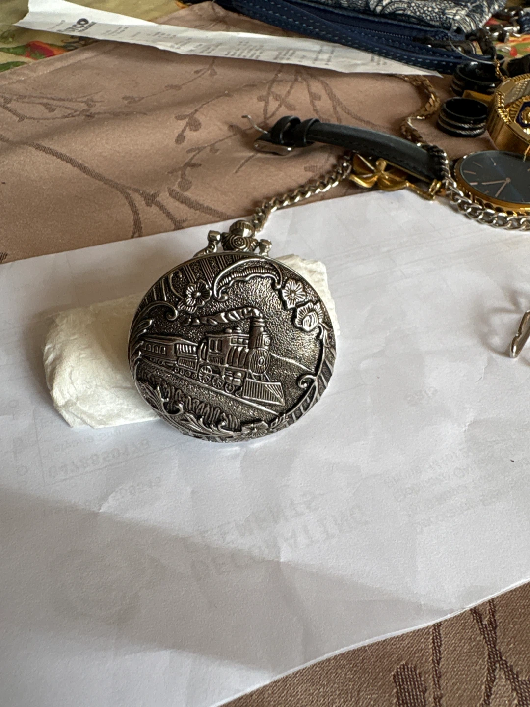 Japona Quartz Pocket Watch with Chain - photo 2
