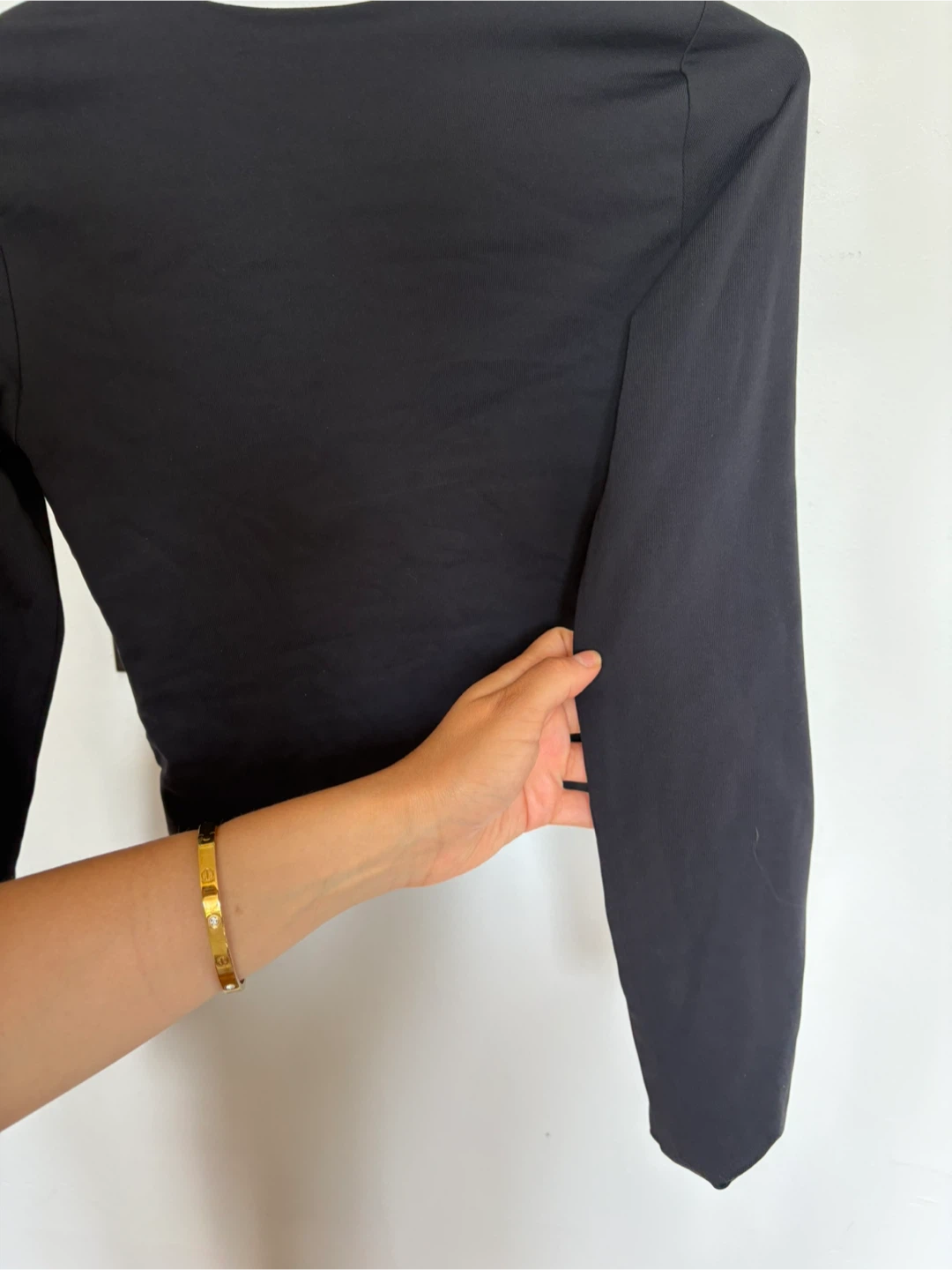 Contour Black Long Sleeve Top Babaton size s - photo 4