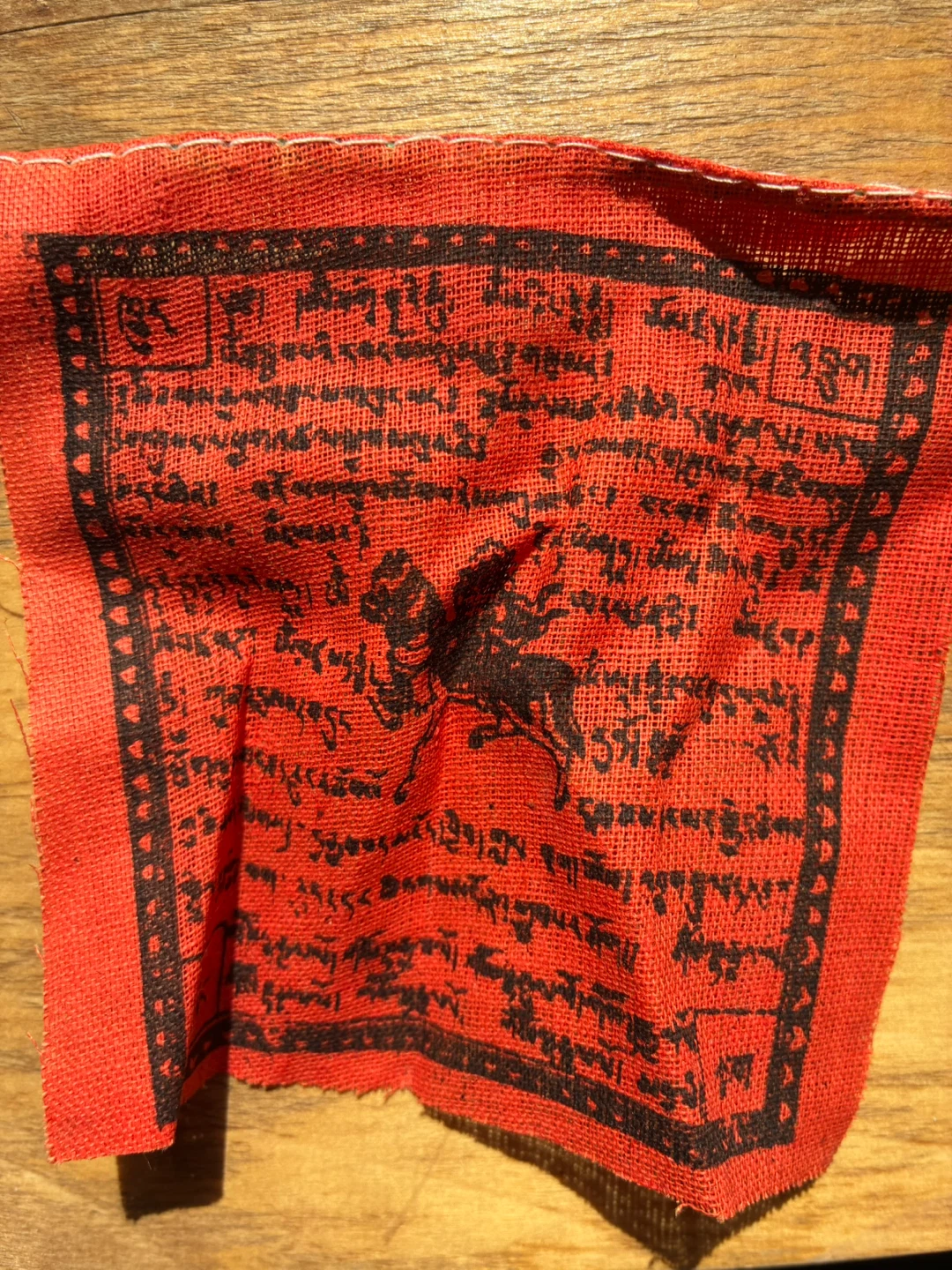 $3 small Windhorse 5 Tibetan Prayer Flags 3.5x 3.5 inch Donlands