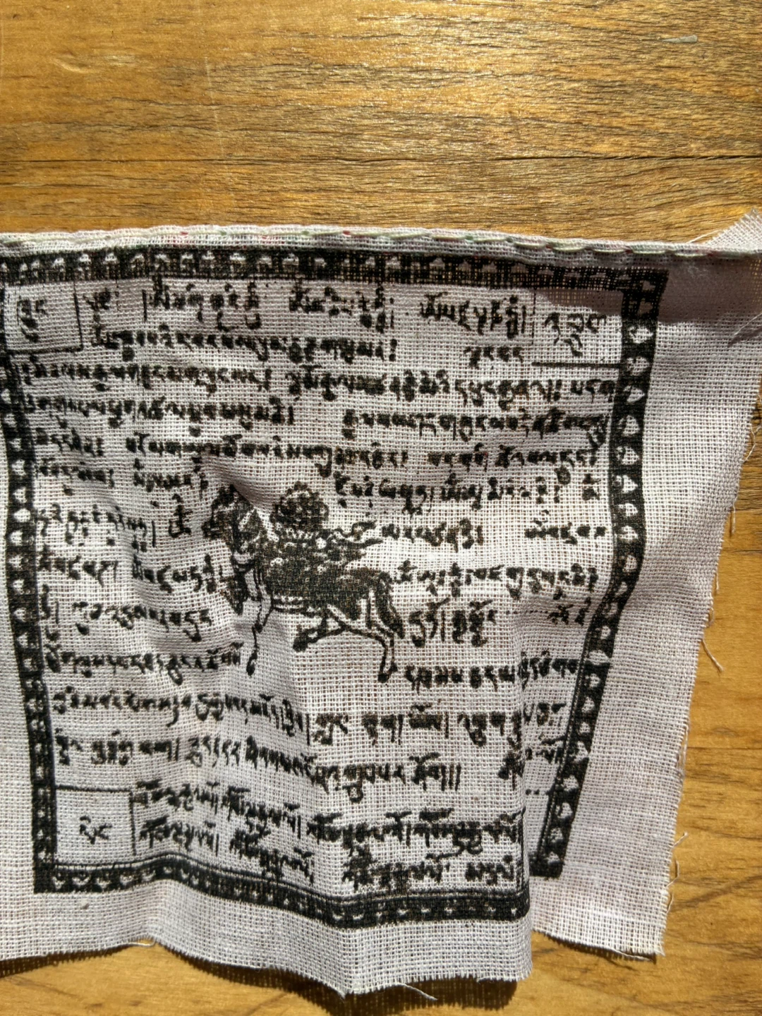 $3 small Windhorse 5 Tibetan Prayer Flags 3.5x 3.5 inch Donlands - photo 2