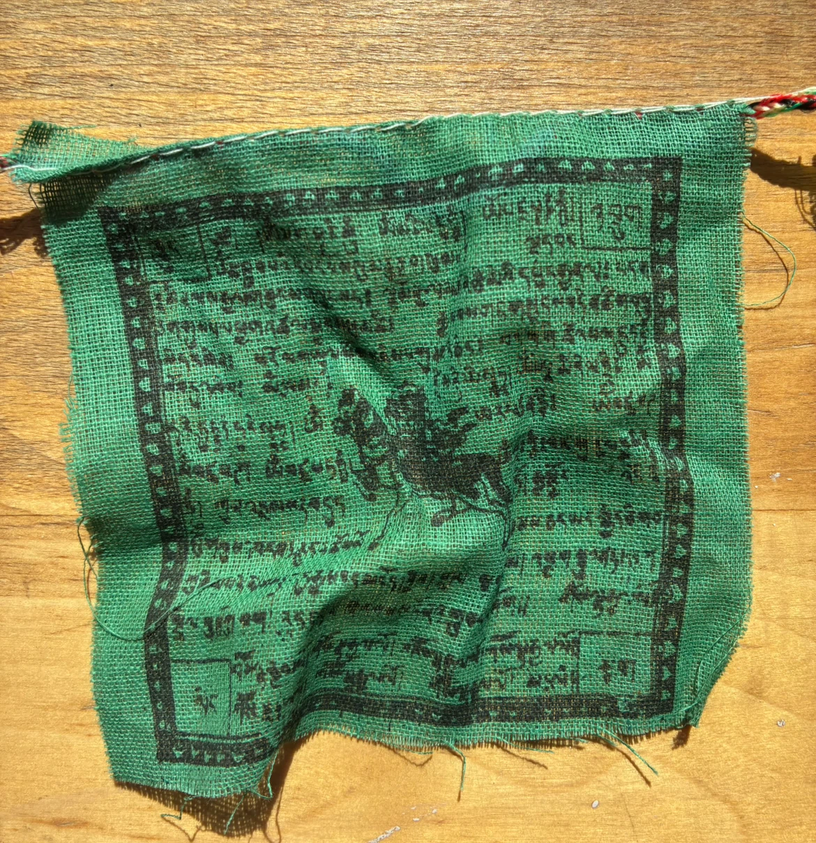 $3 small Windhorse 5 Tibetan Prayer Flags 3.5x 3.5 inch Donlands - photo 4