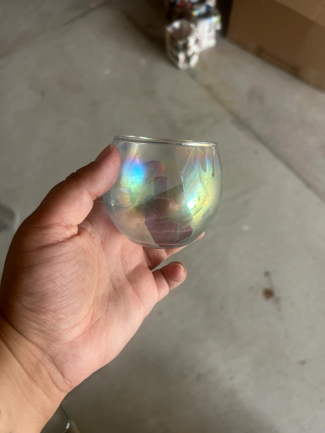Set of 15 iridescent glass votive candle holders - photo 2