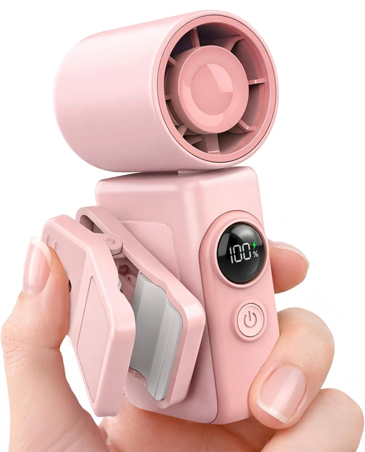 Pink Clip-On Personal Fan