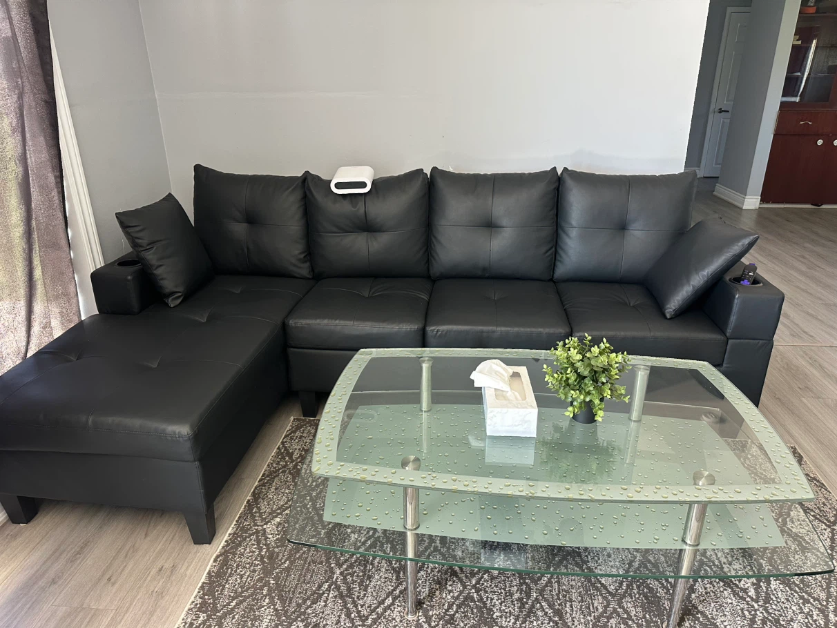 5 seater sofa with table - photo 2