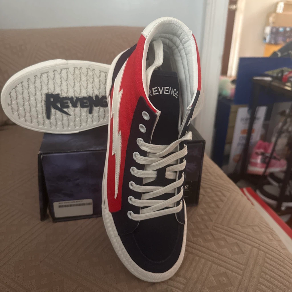 Revenge x Storm Vol. 2 High Top Sneakers Red Navy Size 10 - photo 3