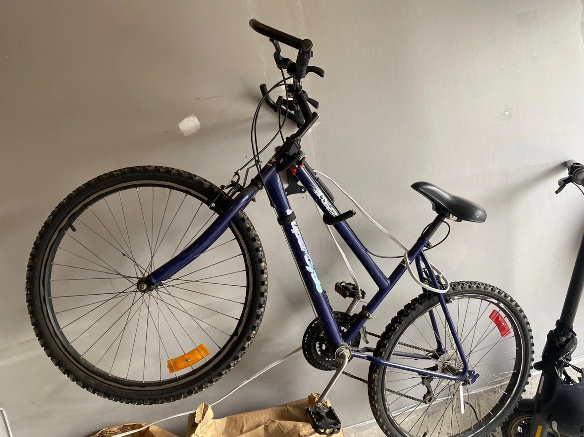 Blue 18-Speed Bicycle