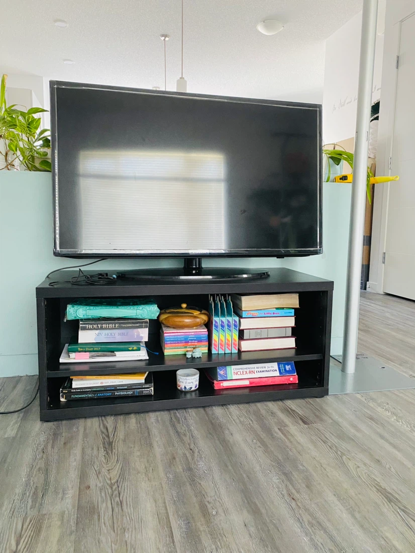 Black Media Console/TV Stand - photo 3