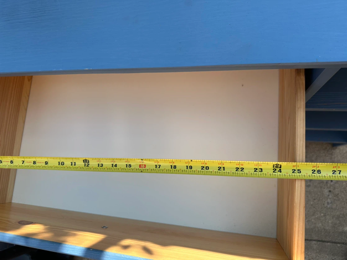 IKEA Blue 3-Drawer Dresser / Storage Unit - photo 3