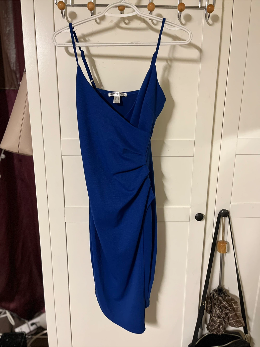 Fashion Society Blue Ruched Dress