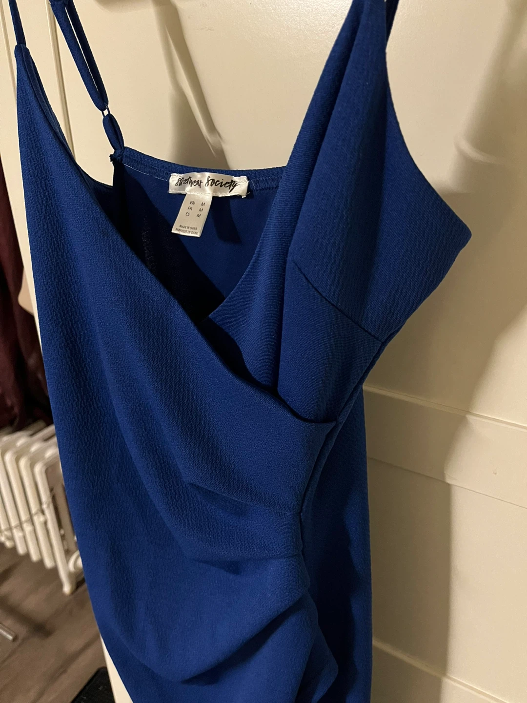 Fashion Society Blue Ruched Dress - photo 3