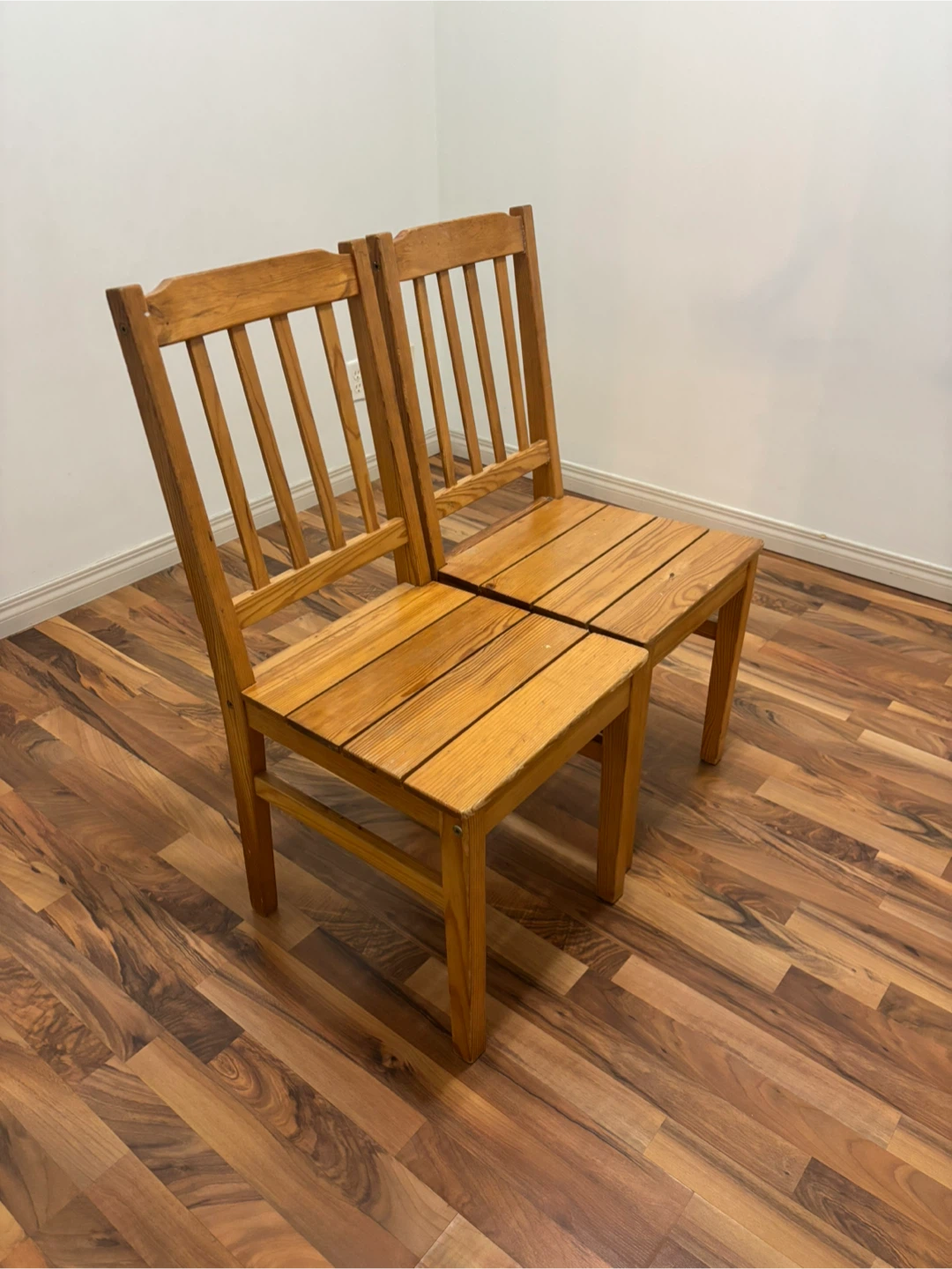 Wooden Dining Chairs - Set of 2