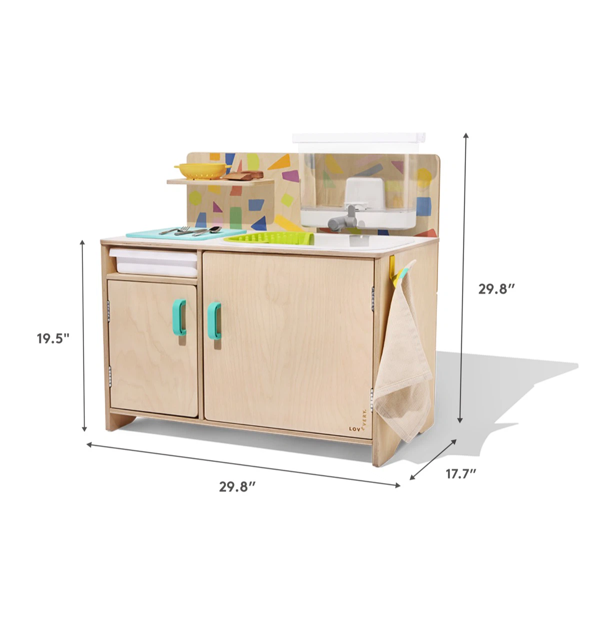 LOVEVERY The Real Life Play Kitchen with Accessories