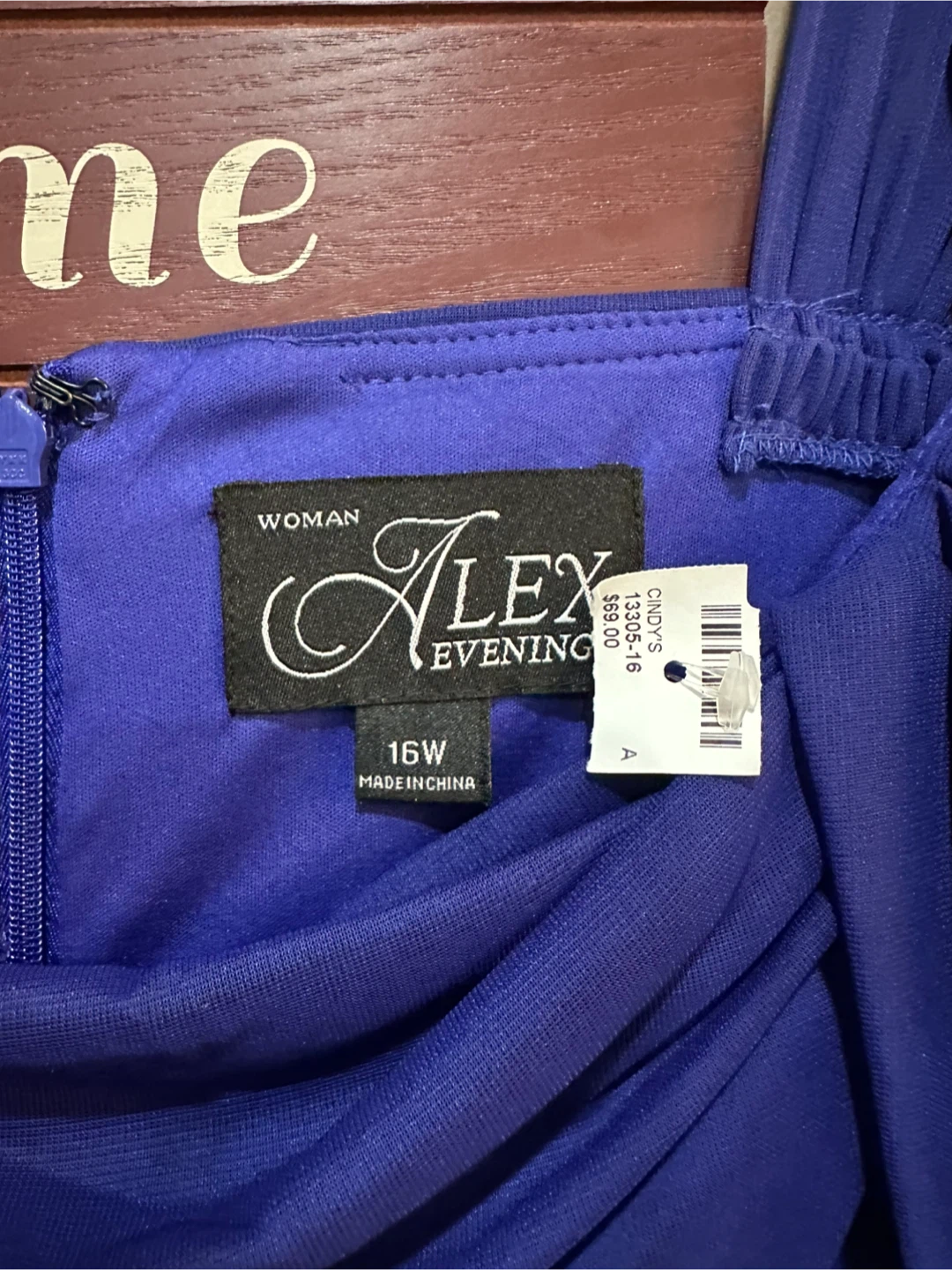 Alex Evenings Draped Maxi Gown with Side Jewel Detail Size 16W - photo 4