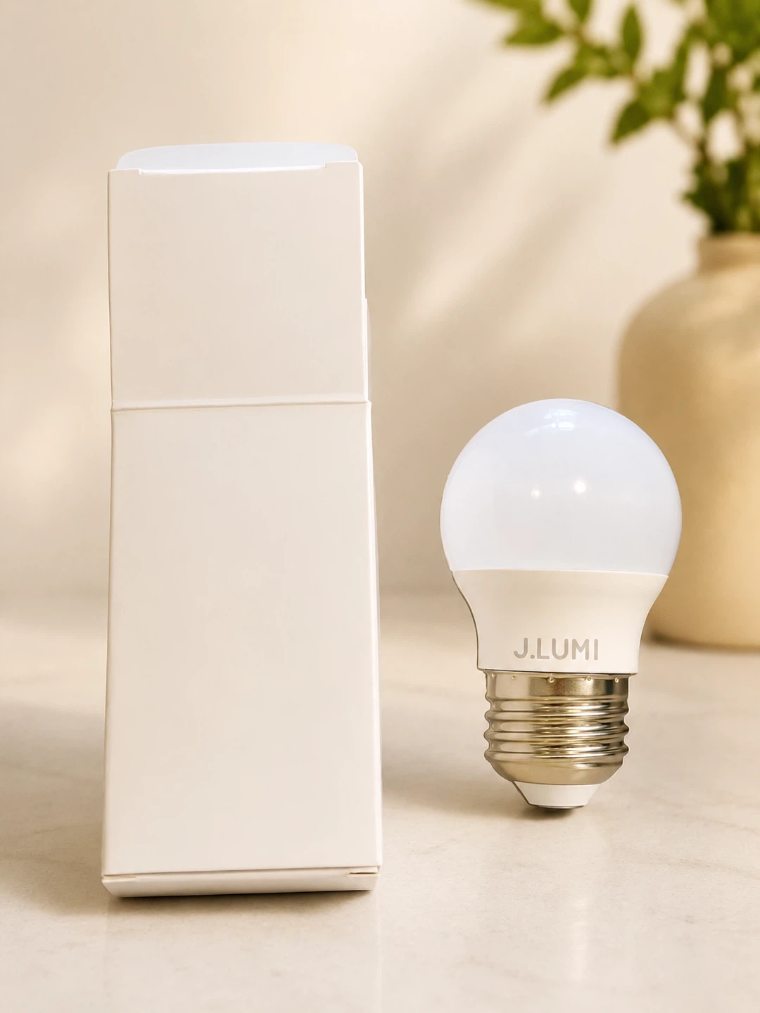 White floor lamp with a clear glass shade - photo 3