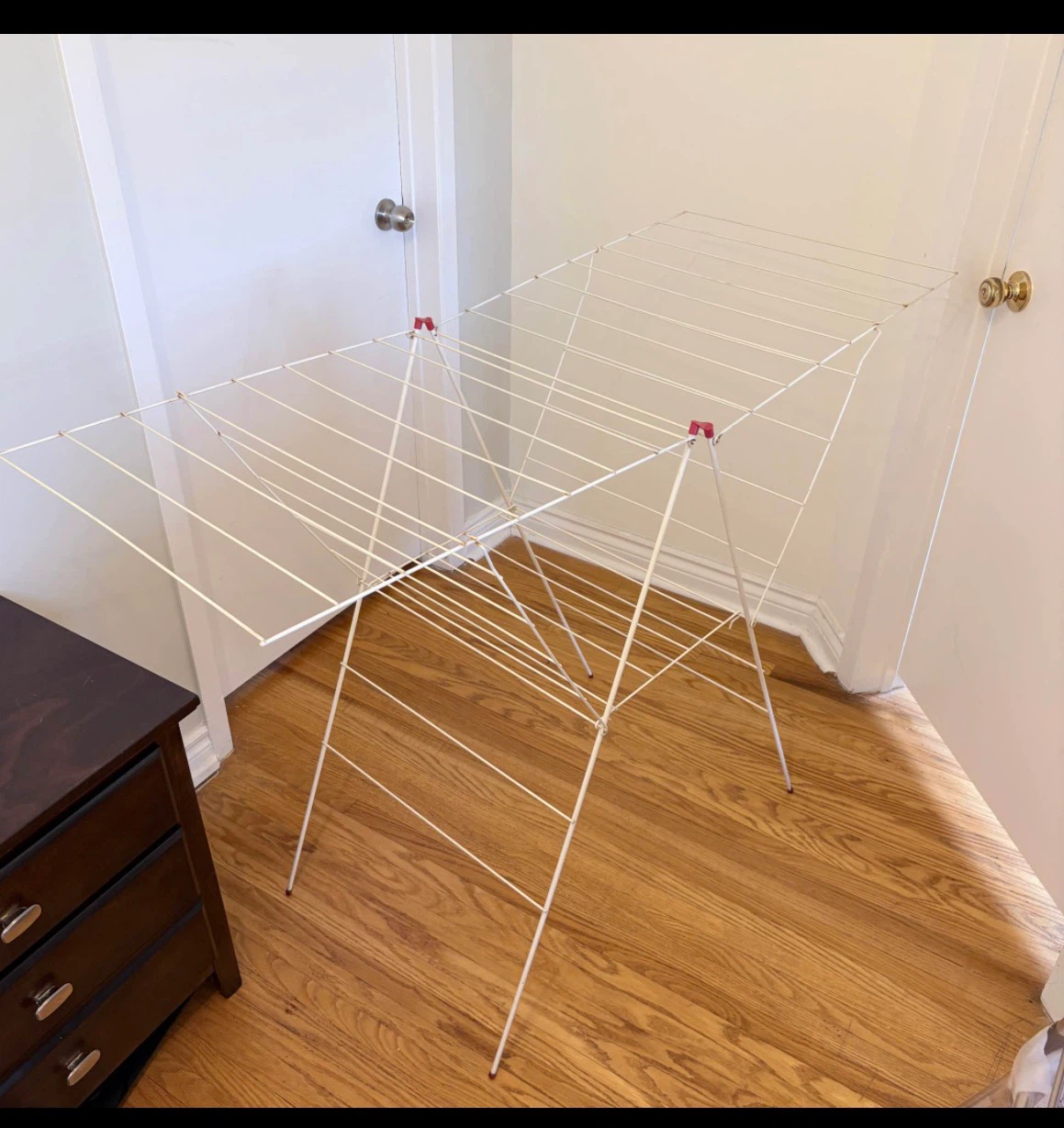 White Foldable Clothes Drying Rack