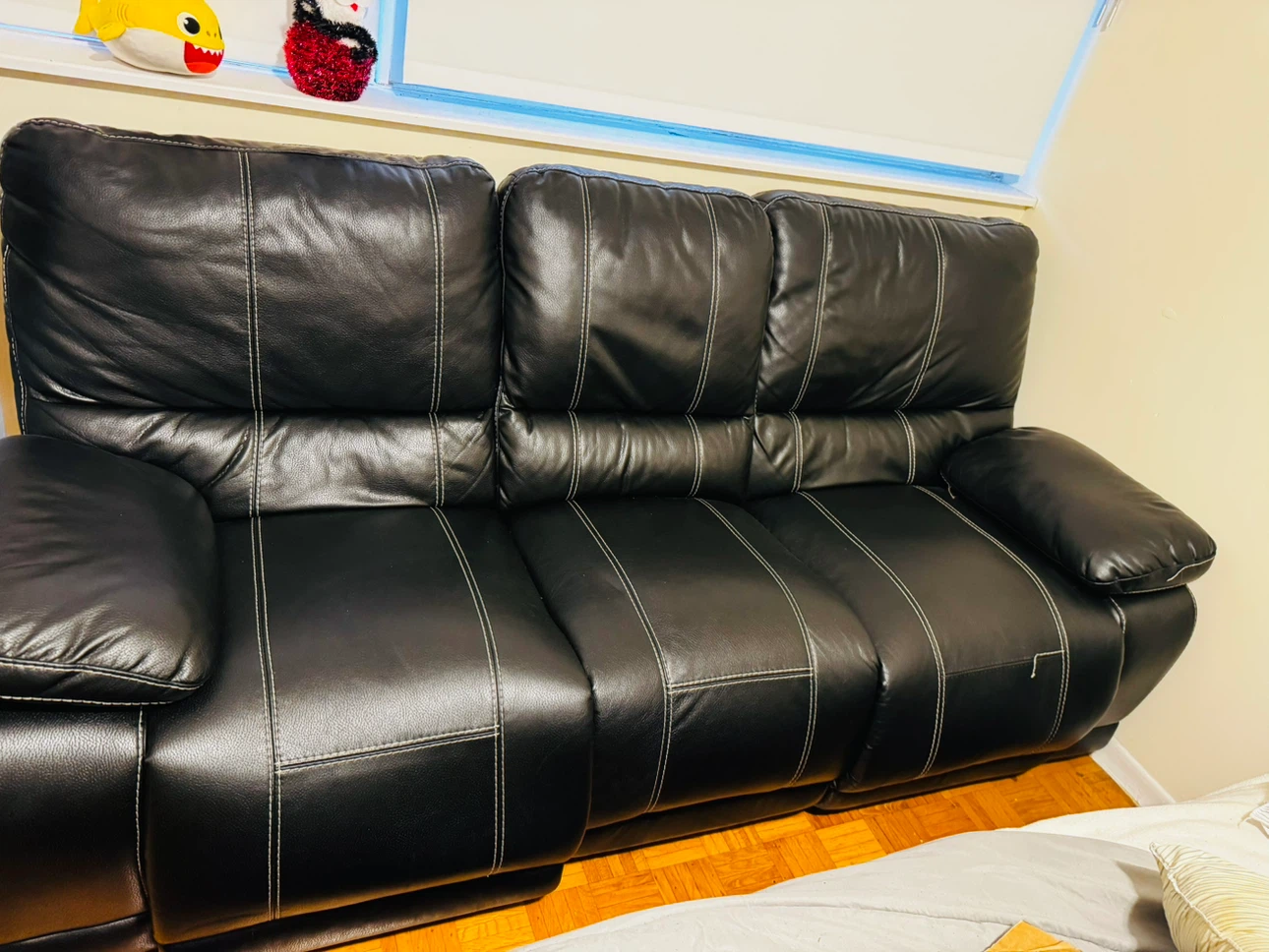 Black Leather Sofa