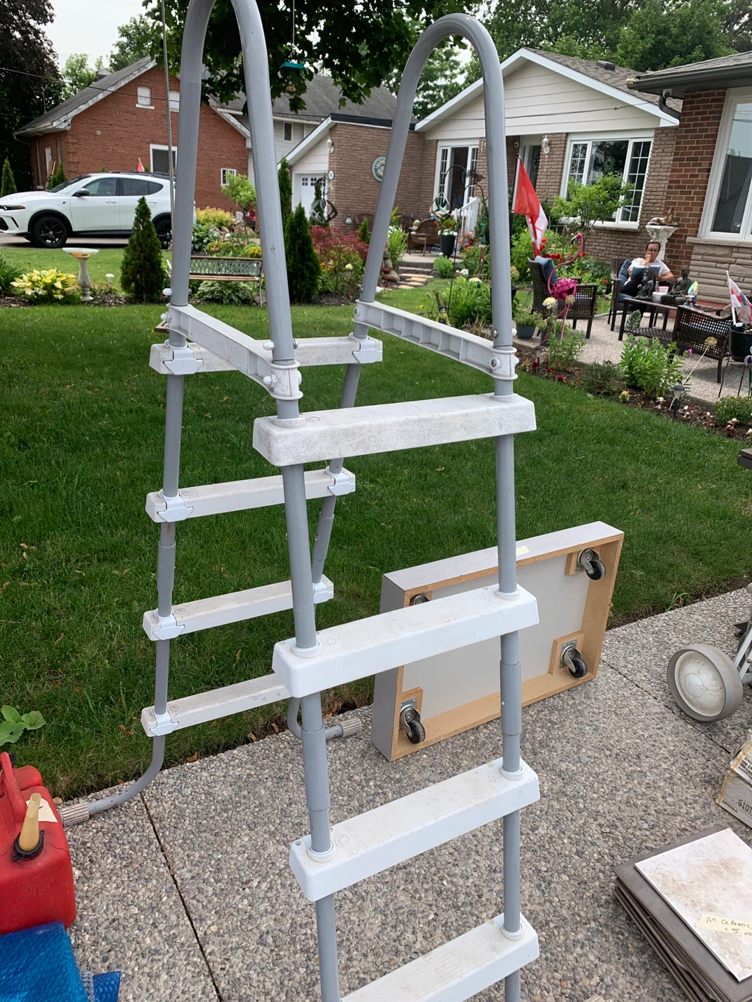Grey Pool Ladder