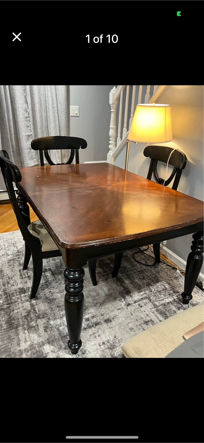 Table and chairs