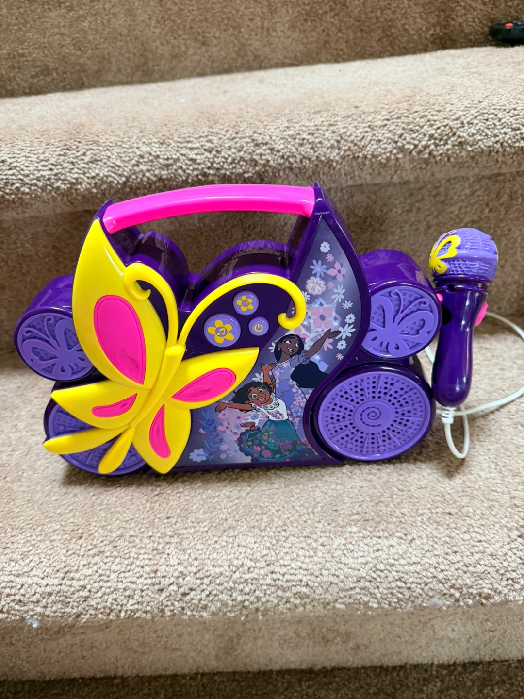 Kids Encanto Butterfly Karaoke Machine with Microphone