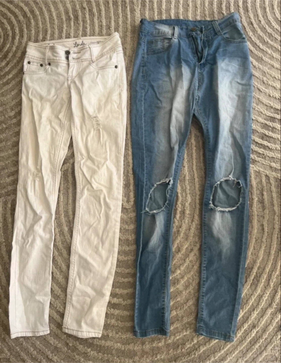 Jeans $10 each or both $15. Sz 0-2
