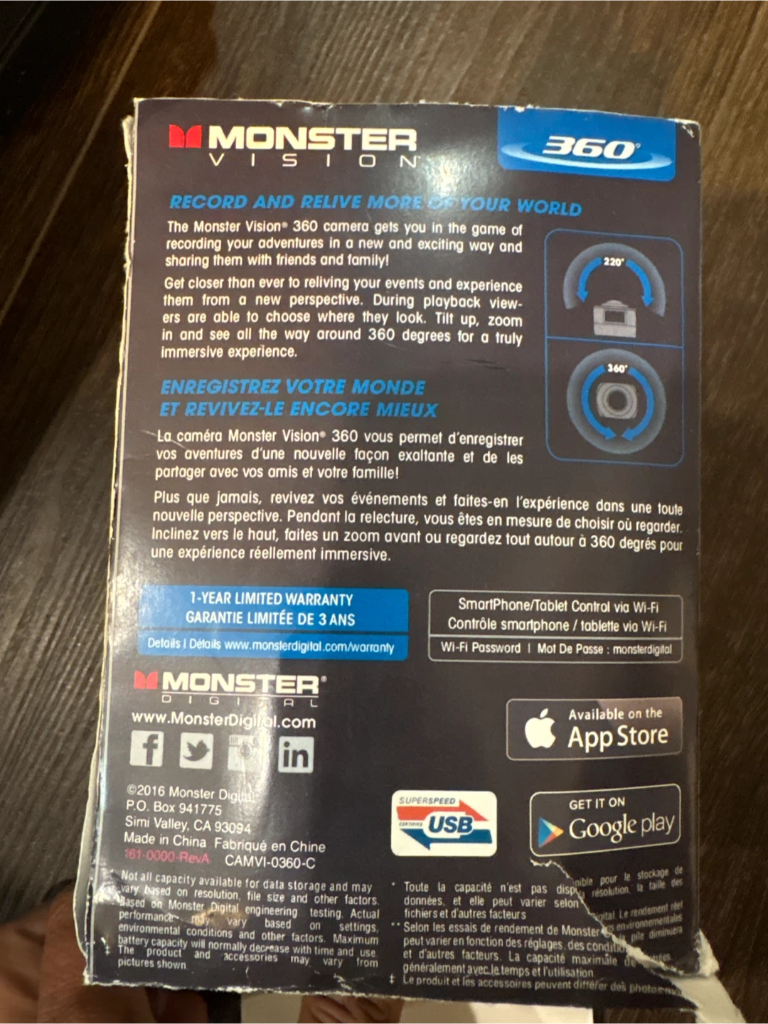 Monster Vision 360 Action Sports Camera with 16GB MicroSD - photo 3