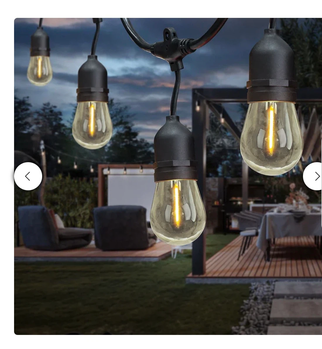 Outdoor String Lights - two sets- each for $45 or both for $80 - photo 2