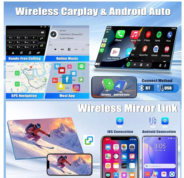 7 Inch Car Stereo with GPS, WiFi, Android Auto, CarPlay - photo 4